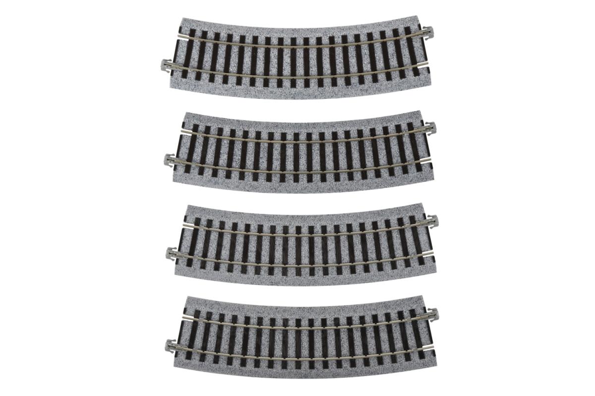 Kato Unitrack (R370-22.5) Curved Track 22.5 Degree 4pcs HO Gauge 2-280