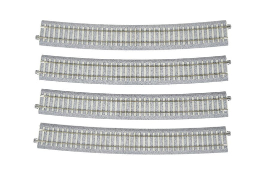 Kato 2-321  Unitrack (R1546-11.25) Concrete Sleeper Curved Track (4) HO