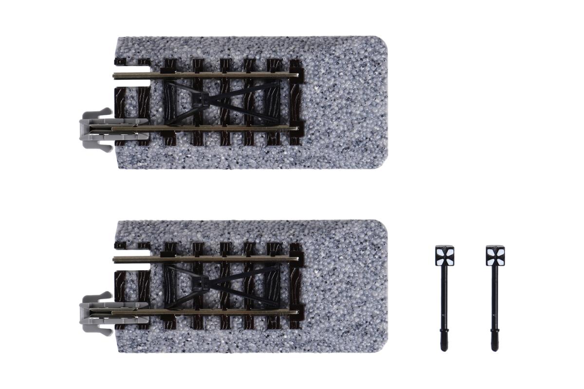 Kato Unitrack (S50B-C) Straight Track with Buffer Stop 50mm 2pcs N Gauge 20-048