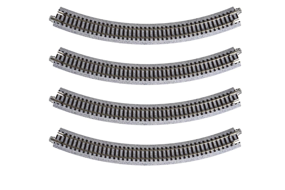 Kato Unitrack (R282-45) Curved Track 45 Degree 4pcs N Gauge 20-110