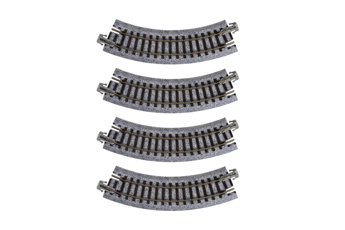 Kato Unitrack Compact (R117-45) Curved Track 45 Degree 4pcs N Gauge 20-176