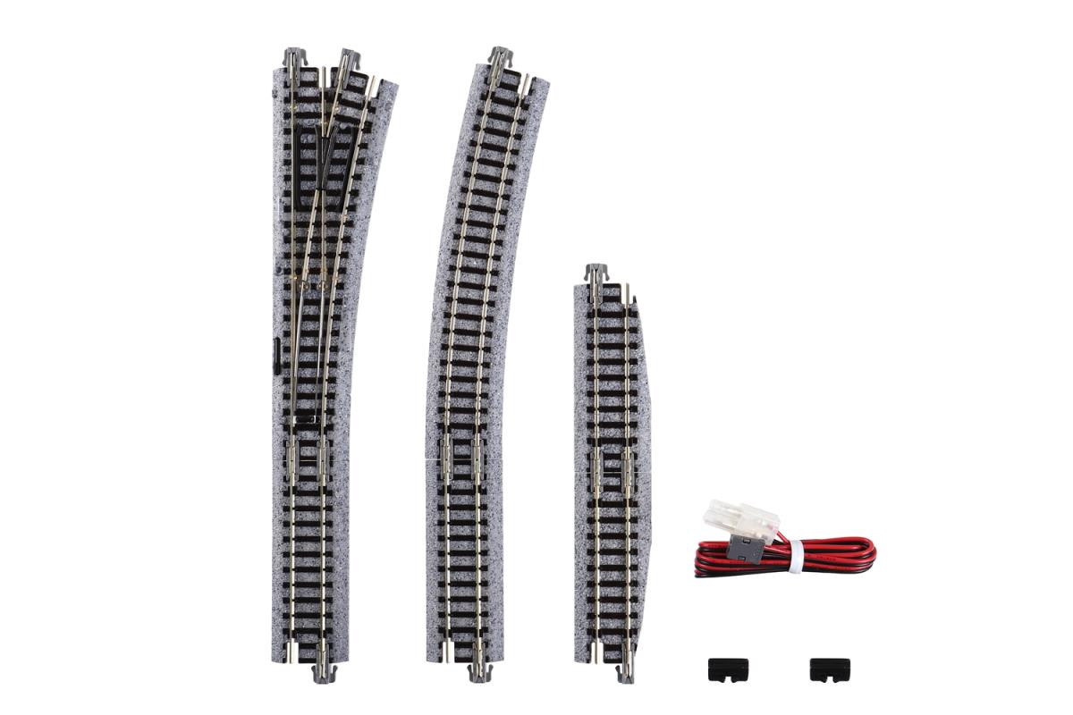 Kato Unitrack (EP481-15L) Right Hand Electric Turnout 15 Degree N Gauge 20-221