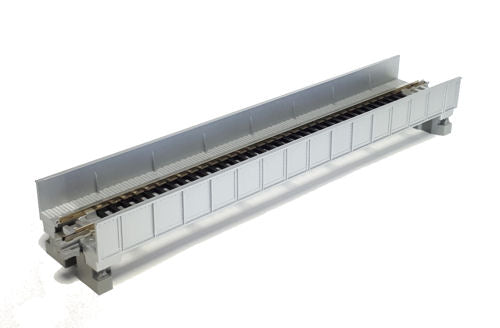 Kato 20-453 Unitrack (S186T) Straight Plate Girder Bridge Silver 186mm N Gauge