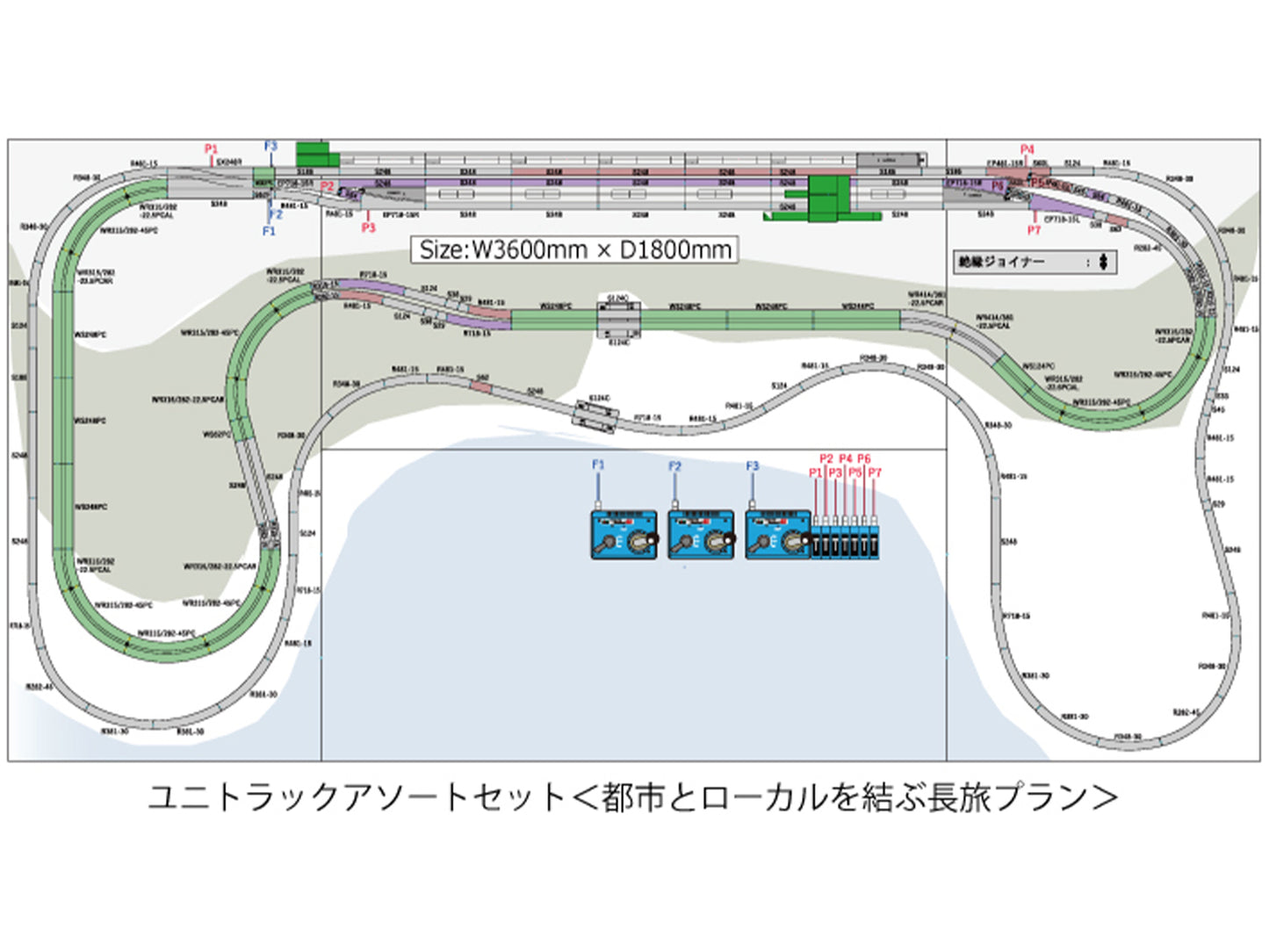 Kato Unitrack Long Trip Connecting City & Local Assortment Set K20-913 N Gauge