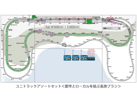 Kato Unitrack Long Trip Connecting City & Local Assortment Set K20-913 N Gauge