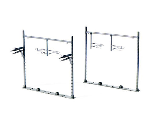 Kato Double Track Catenary Gantry Silver (12) K23-067-2 N Gauge