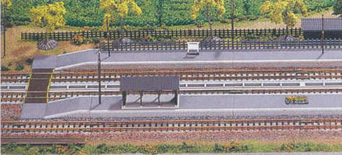 Kato 23-130 Rural Straight Station Platforms Set (Pre-Built) N Gauge