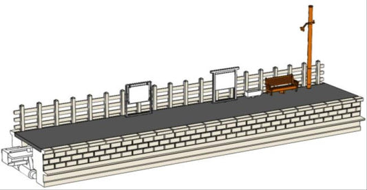 Kato 23-133 Local Line Facing Platform (Pre-Built) N Gauge