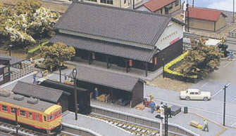 Kato 23-221 Rural Goods Shed Set (Pre-Built) N Gauge