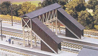 Kato 23-224 Double Track Covered Footbridge (Pre-Built) N Gauge