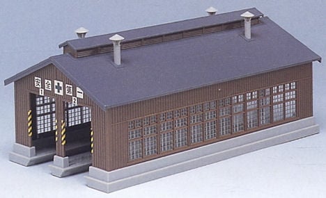 Kato 23-225 Wooden Double Track Locomotive Shed (Pre-Built) N Gauge
