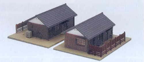 Kato 23-235 Railway Houses 2pcs (Pre-Built) N Gauge