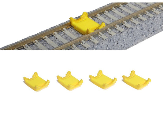 Kato Wheel Chocks Yellow 4pcs K23-330 N Gauge