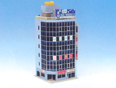 Kato 23-433A Diotown Metro 6 Floor Office Corner Building Blue Pre-Built N Gauge