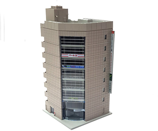 Kato 23-436 Diotown 8 Floor Corner Office Block Grey (Pre-Built) N Gauge