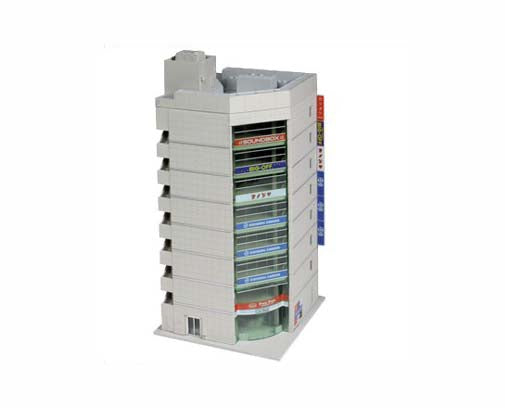 Kato Diotown High Rise Building Broadcasting Grey (Pre-Built) K23-436C N Gauge