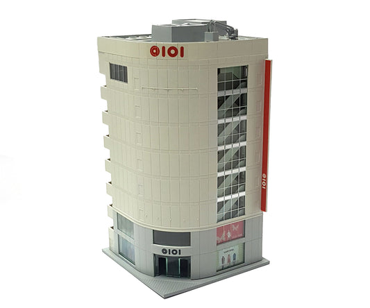 Kato 23-437 Diotown 8 Floor Corner Office Block White (Pre-Built) N Gauge