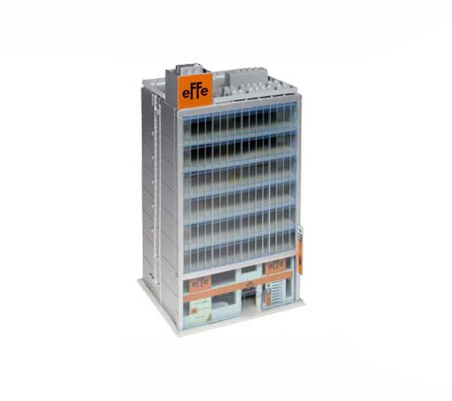 Kato Diotown High Rise Building Boutiques Silver (Pre-Built) K23-438C N Gauge