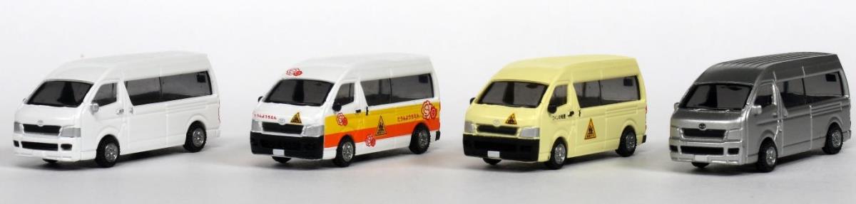 Kato 23-651B Toyota Hiace Super Long School Bus Set (4) N Gauge
