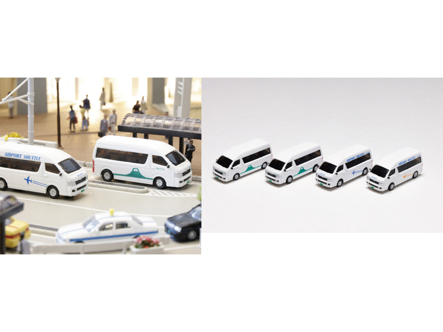 Kato Toyota Hiace Super Long Set (4) Jumbo Taxi K23-651E N Gauge