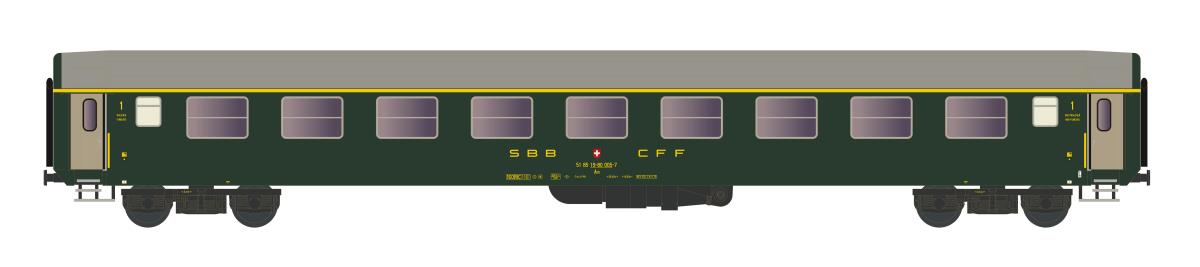 Kato 23119 SBB RIC AM 1st Class Coach V N Gauge