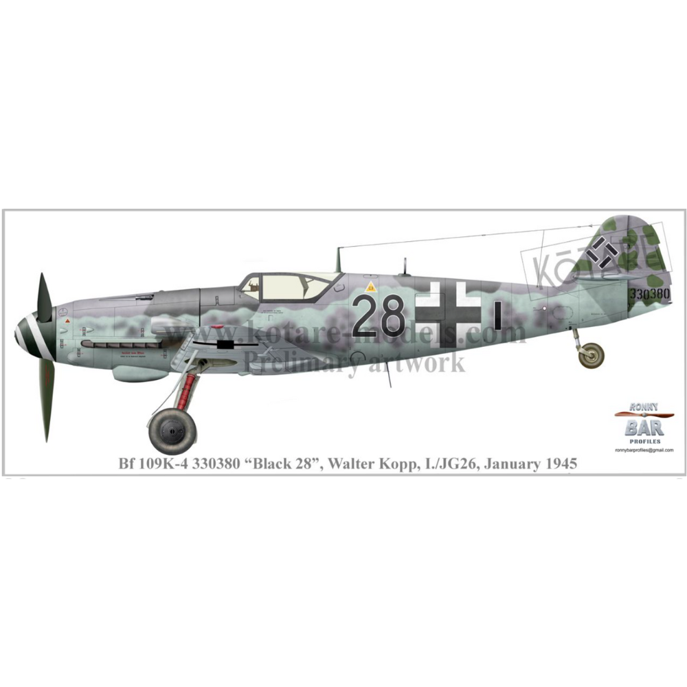 Kotare 32009 Messerschmitt Bf 109K-4 1:32 Model Kit