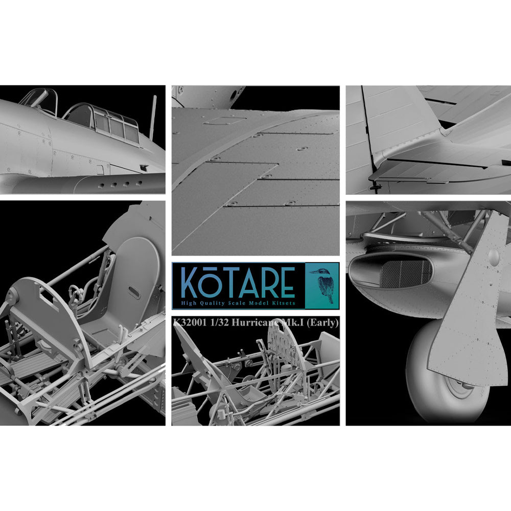 Kotare 32015 Hawker Hurricane Mk.I Early 1:32 Model Kit