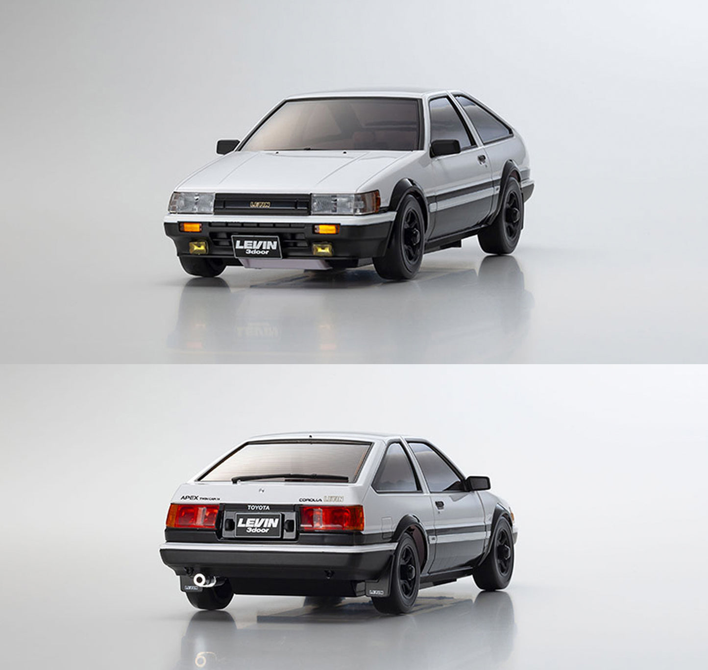 Kyosho Mini-Z Toyota Corolla Levin AE86 White/Black AWD 1:24 RTR RC Car