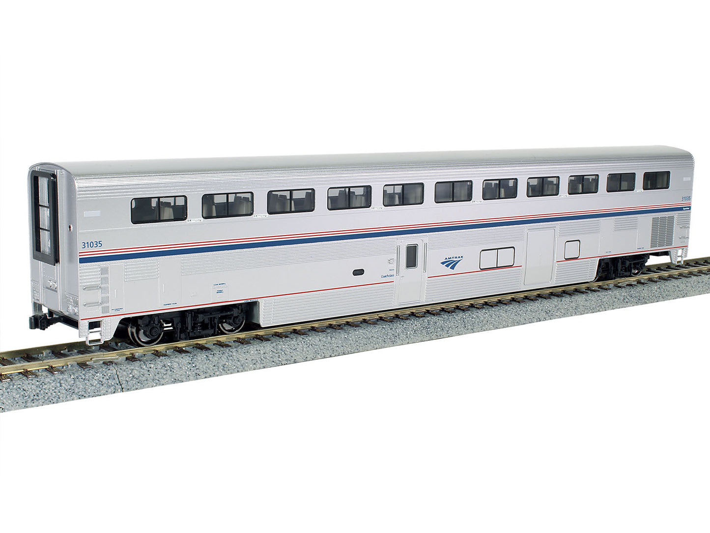 Kato Superliner I Coach-Baggage Amtrak PhVI 31003 K35-6094 HO Gauge