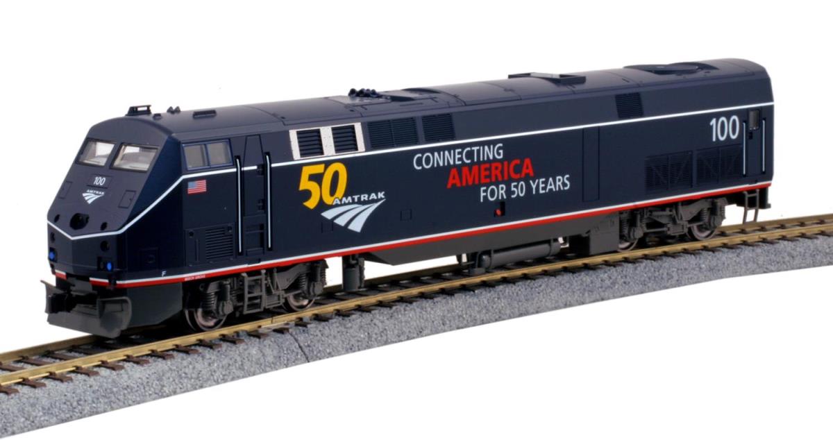 Kato 37-6113 P42 Genesis Locomotive Amtrak 100 w/Anniversary Logo PhV HO