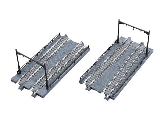 Kato 40-025 Unitram/Unitrack Track Plate Straight Transition 2pc N Gauge