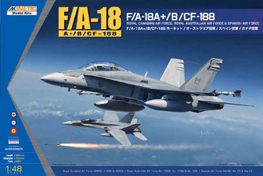 Kinetic Model Kits 48030 McDonnell-Douglas F/A-18A+/B/ 1:48 Aircraft Model Kit