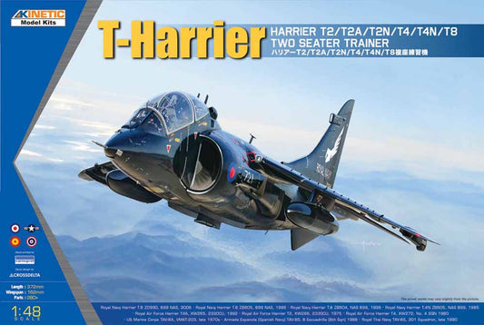 Kinetic Model Kits 48040 BAe Harrier T.2/T.4/T.8 1:48 Aircraft Model Kit