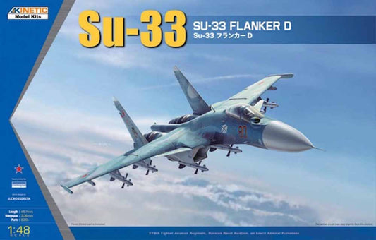 Kinetic Model Kits 48062 Sukhoi Su-33 Sea Flanker D 1:48 Aircraft Model Kit
