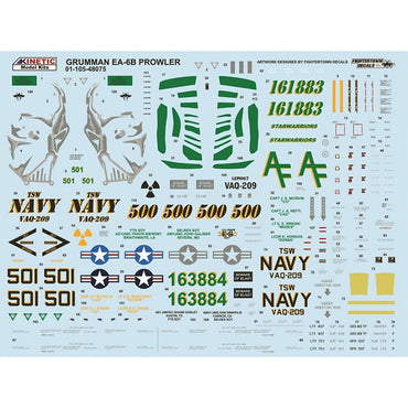 Kinetic 48075 EA-6B Dark Prowler 1:48 Model Kit