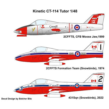 Kinetic 48082 Canadian CT-114 Tutor Demo Team (Gold) 1:48 Model Kit