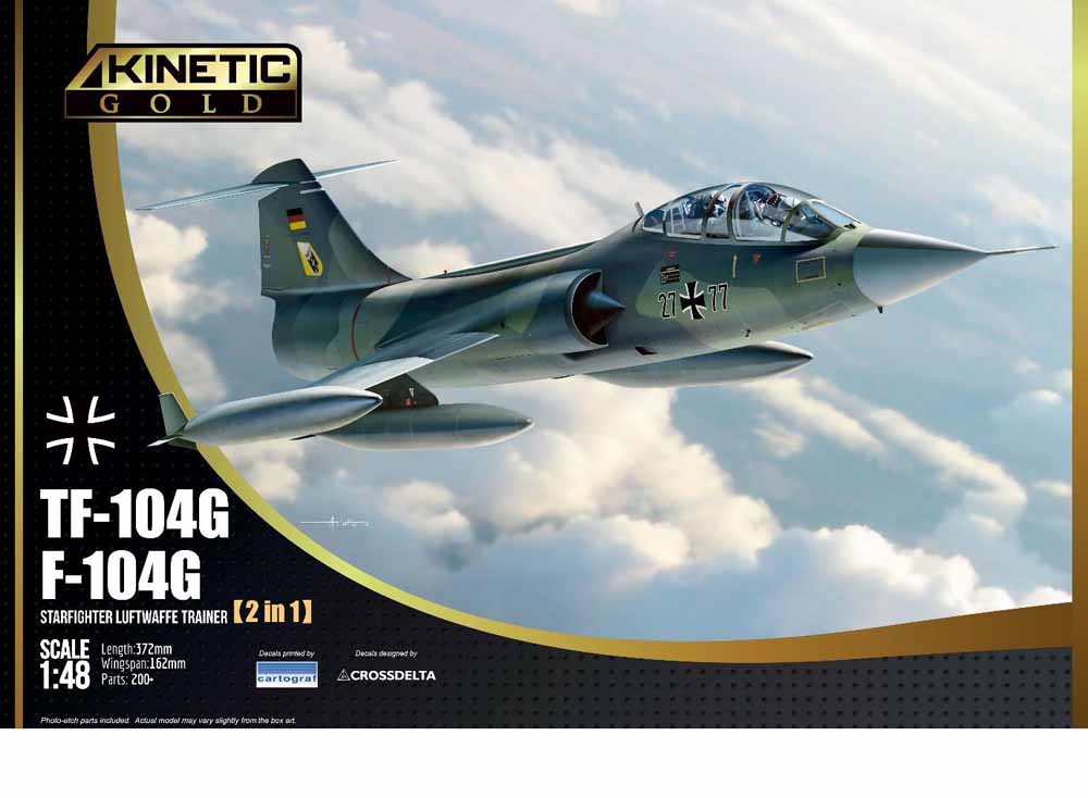 Kinetic Model Kits 48089 Lockheed TF-104G Starfighter 1:48 Aircraft Model Kit