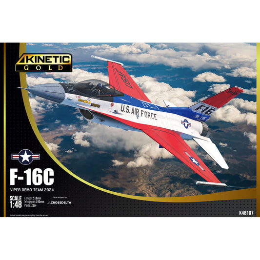 Kinetic 48107 F-16C Viper Demo Team 2024 1:48 Model Kit
