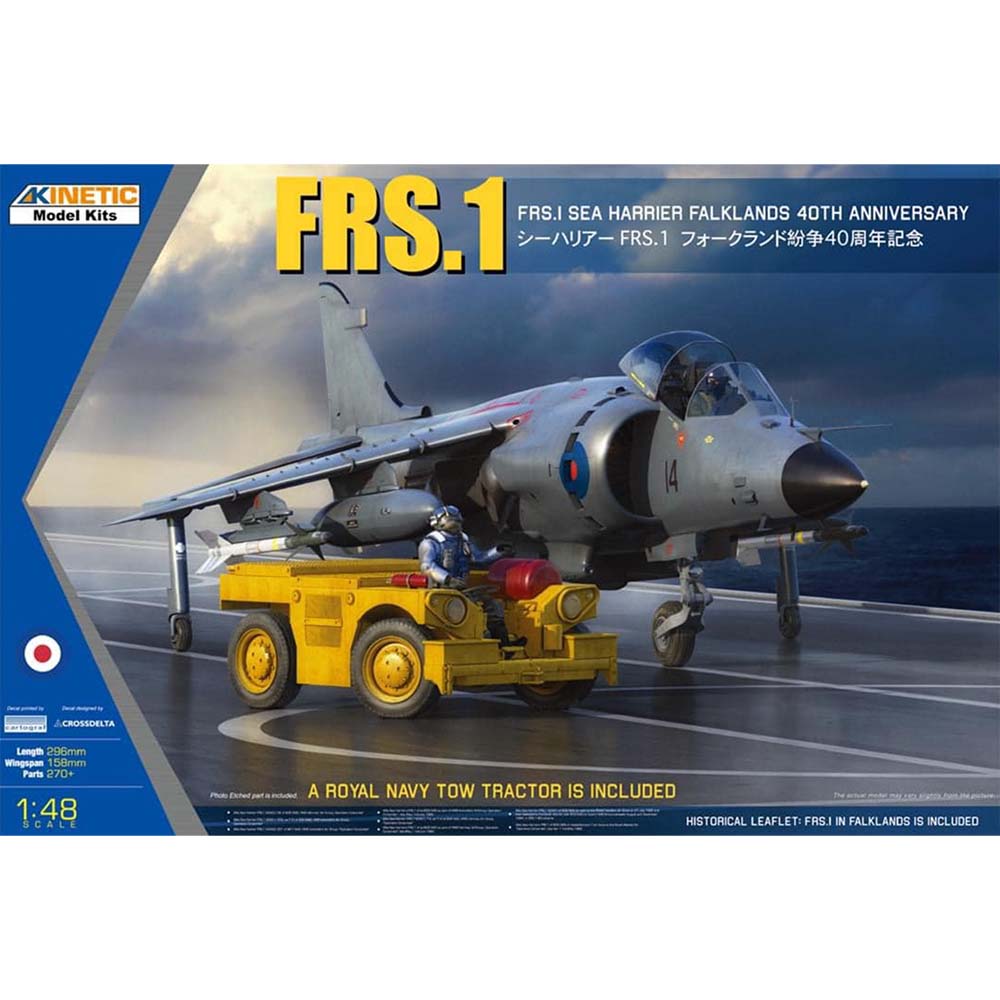 Kinetic Sea Harrier FRS.1 Falklands 40th Anniversary & Truck 1:48 Model 48138