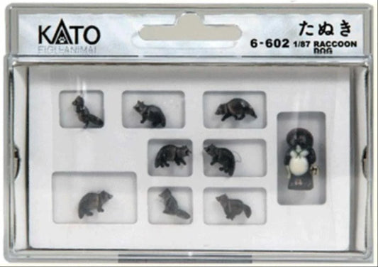 Kato Raccoon Dogs (8) Figure Set K6-602 HO Gauge