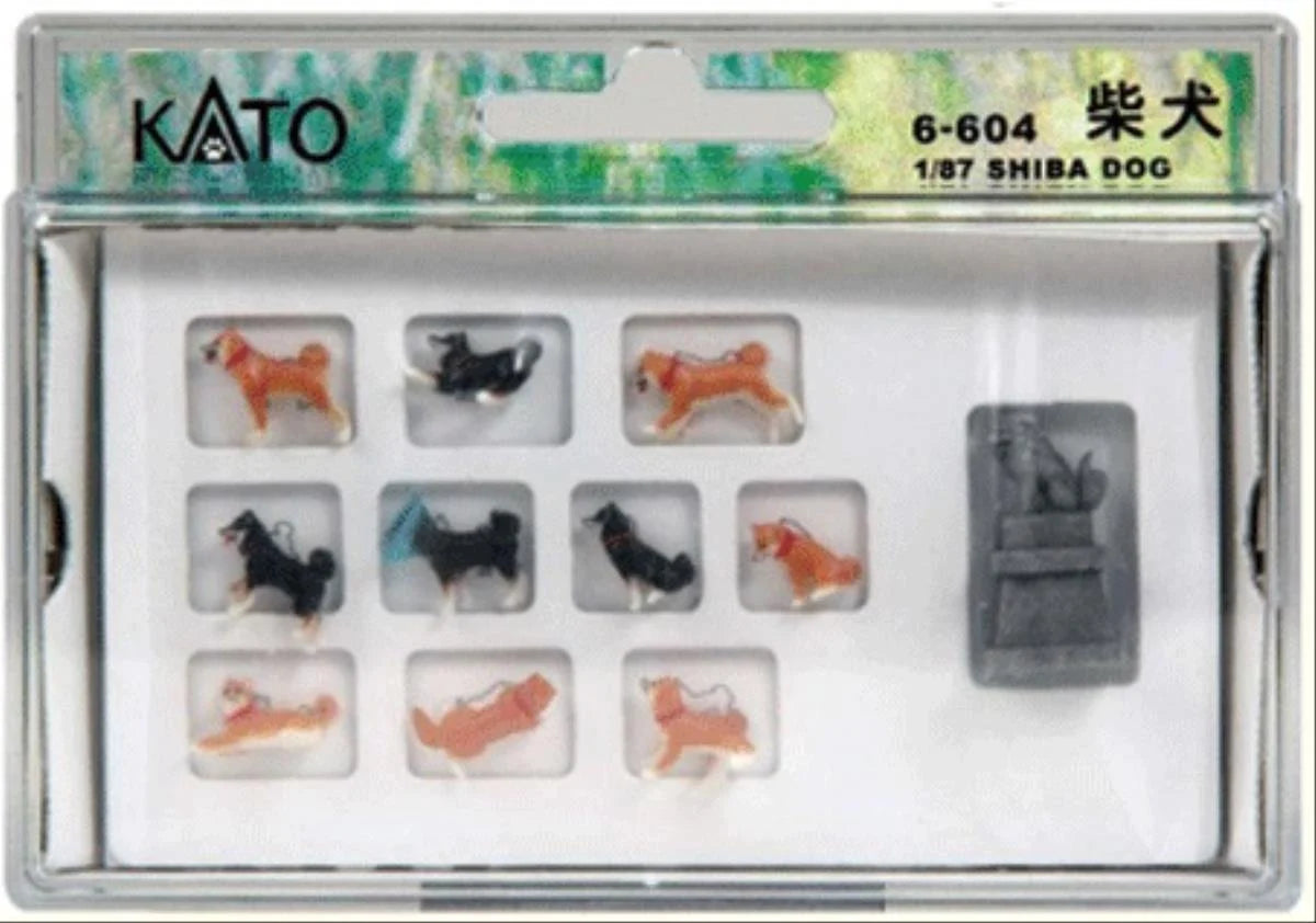 Kato Japanese Dogs (10) Figure Set K6-604 HO Gauge