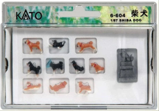 Kato Japanese Dogs (10) Figure Set K6-604 HO Gauge