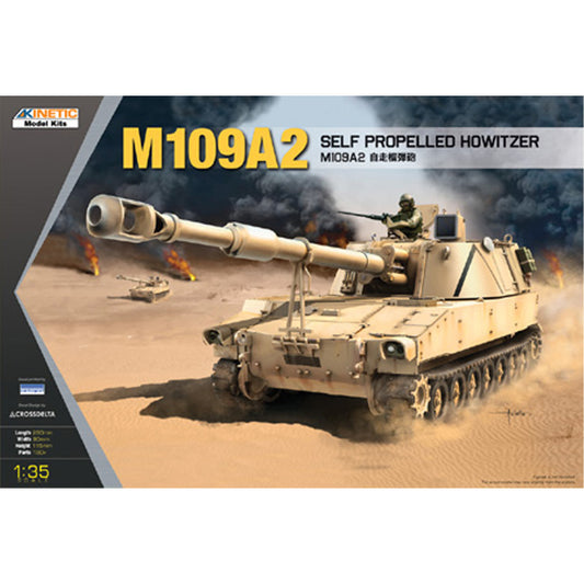 Kinetic 61006 M109A2 Self-Propelled Howitzer 1:35 Model Kit
