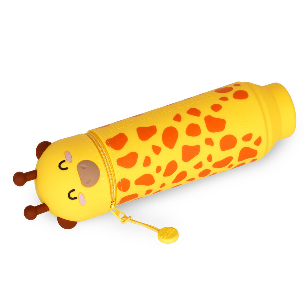 Legami 2-in-1 Soft Silicone Pencil Case - Kawaii Giraffe