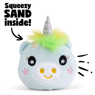 Unicorn Sand Plushies - Squish Fidget Sensory Toy by Keycraft