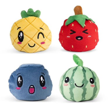 Fruit Squidgy Plushies - Squish Fidget Sensory Toy by Keycraft