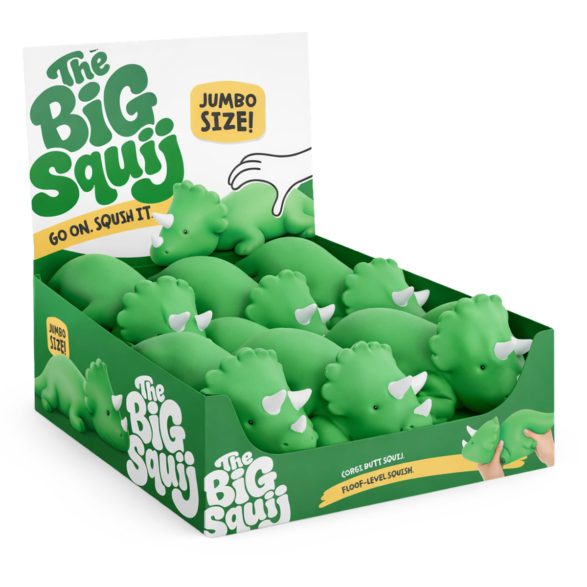 Big Squij Dino Slow-Rise Squishy Sensory Toy - Keycraft