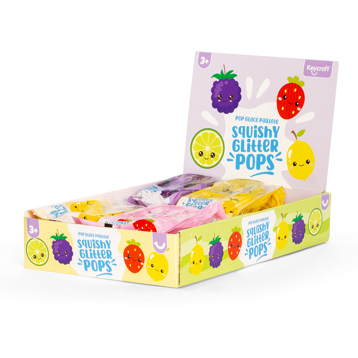 Squishy Glitter Pops - Squish Sensory Toy by Keycraft