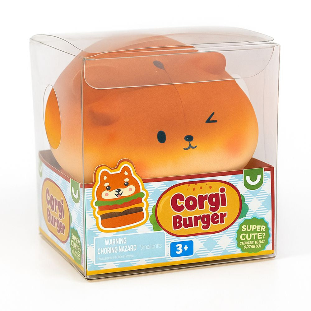 Corgi Burger - Squish Fidget Sensory Toy by Keycraft Age 3+