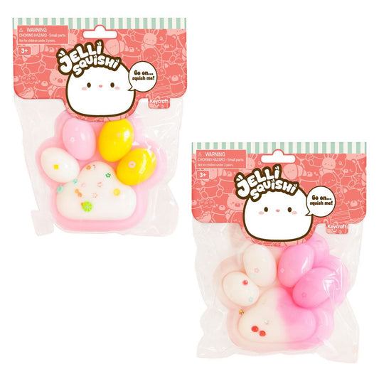 Jelli Squishi Large Paw - Squish Fidget Sensory Toy by Keycraft Age 3+